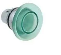 BOTON PULSADOR ILUMINADO CABEZA DE HONGO COLOR VERDE 