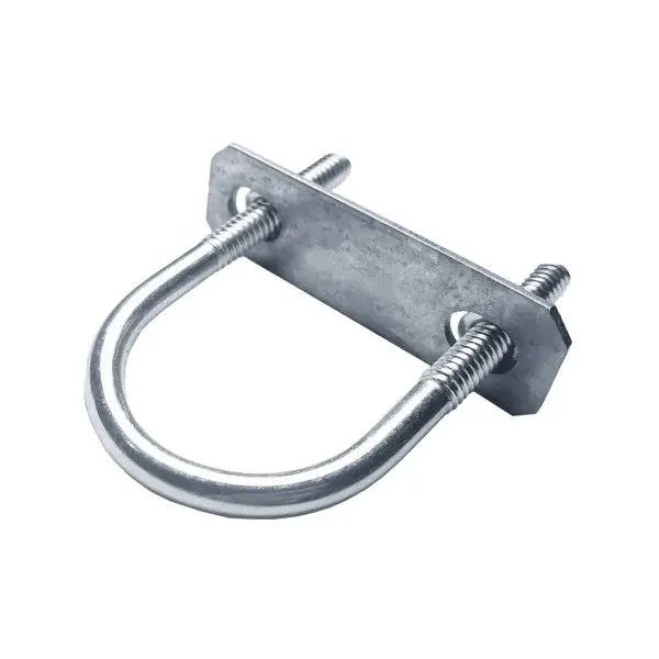 ABRAZADERA AG TIPO "U" DE 2" CON RECUBRIMIENTO DE PVC Y TUERCAS ENCAPSULADAS, MCA REPSA