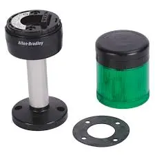 TORRETA CONFIGURADA LED BASE 10CM 90-250VAC 2 CIRCUITO COLOR MODULO ROJO MCA ALLEN BRADLEY 