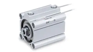 CILINDRO NEUMÁTICO COMPACTO DIAMETRO 12mm, CARRERA 30mm CON RANURA PARA SENSOR MAGNETICO, MCA SMC