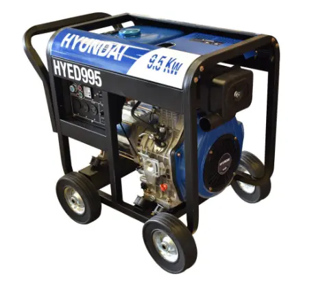 GENERADOR PROFESIONAL DIESEL TRIFASICO 9.5 KW 18 HP MCA HYUNDAI 