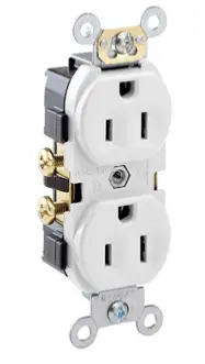 RECEPTOR DUPLEX/TOMACORRIENTE DE 15 A PUESTO A TIERRA AUTOMATICA MCA LEVITON