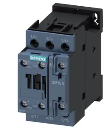 CANTACTOR DE POTENCIA TRIPOLAR 220V  AC, 50/60 HZ, CONTACTOS AUXILIARES: 1NA+1NC MCA SIEMENS