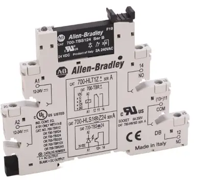RELE DE BLOQUE DE TERMINALES CON ENCHUFE 120V CA MCA ALEN BRADLEY 