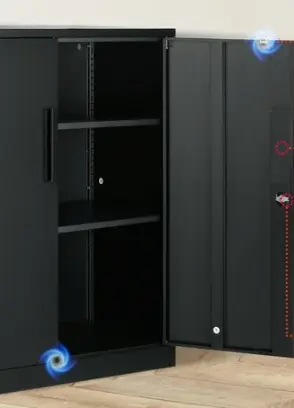 GABINETE DE ALMACENAMIENTO DE METAL CON DOS PUERTAS MAGNETICAS MCA VEVOR 