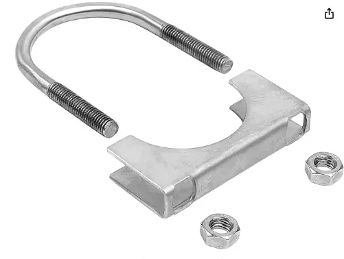 SILENCIADOR DE 3" PULGADAS ´PARA TUBO DE ESCAPE ABRAZADERA EN U DE ACERO INOXIDABLE MCA PALOZO 