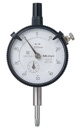 INDICADOR DE ESFERA DE 0,01 mm x 10 mm, 0-100, , serie 2, vástago de 8 mm MCA MITUTOYO