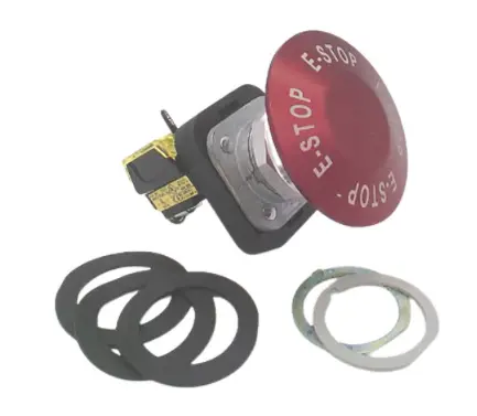 BOTON DE 30.5MM UNIDAD DE EMPUJE Y TIRO CABEZAL DE ALUMINIO ANODIZADO DE 63MM ROJO MCA ALLEN BRADLEY 