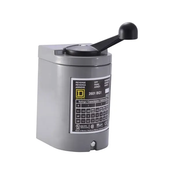 CONMUTADOR REVERSIBLE TAMBOR NEMA 1 120/220/440V MCA SCHNEIDER