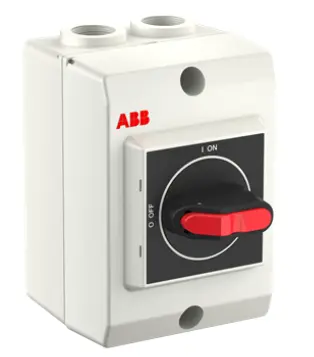  NEGRA/ROJA EN GABINETE TERMOPLASTICO DIMENSIONES 85 X 120 X 60MM MCA ABB