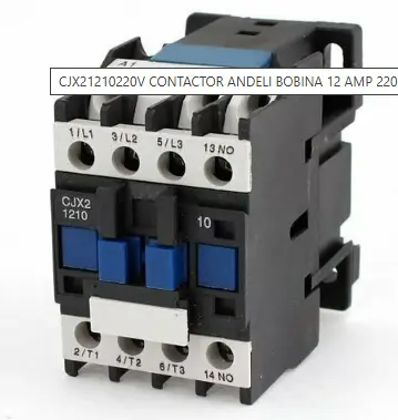 CONTACTOR MAGNETICO 3P 1NA 12A 110V MCA ANDELI