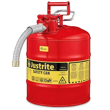 BIDÓN DE SEGURIDAD - TIPO II, ROJO, GASOLINA, 5 GALONES, 19 L