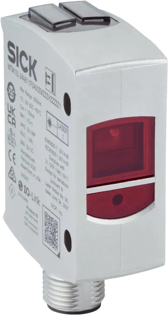 SENSOR FOTOELECTRICO DIFUSO CON SUPRESIÓN DE FONDO, PNP/NPN, CONECTOR MACHO M12 4 POLOS, IP69, MCA SICK