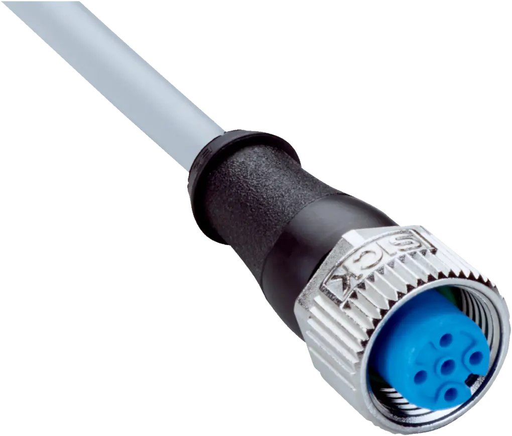 CABLE CONECTOR RECTO M12 DE 4 PINES, LARGO 5 METROS, MCA SICK