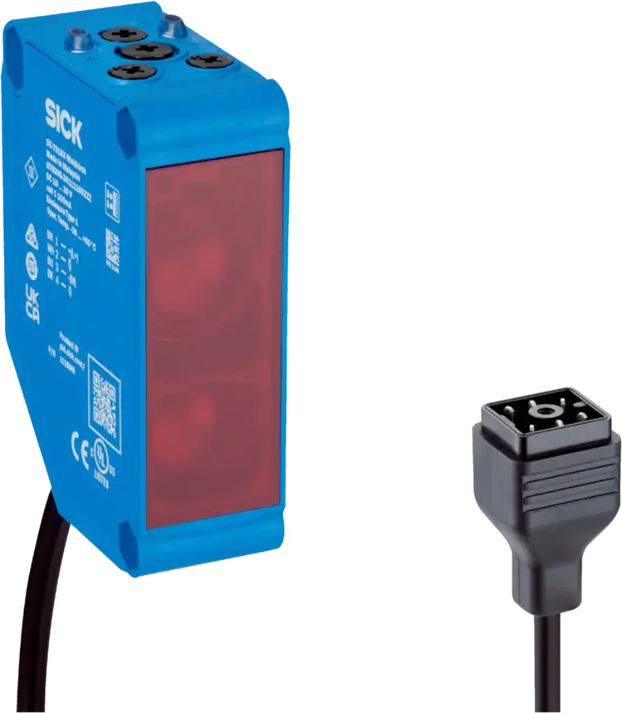 SENSOR FOTOELÉCTRICO DIFUSO CON SUPRESIÓN DE FONDO, RANGO 0-3 METROS, SALIDA A RELÉ, IP65, MCA SICK