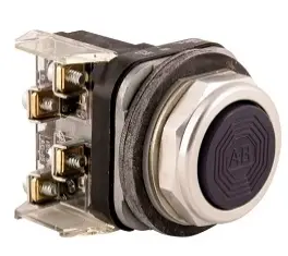 BOTON PULSADOR NEGRO 1NA-1NC MCA ALLEN BRADLEY 
