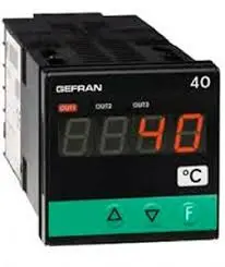 CONTROLADOR DE TEMPERATURA 48x48mm, ALIMENTACIÓN 24VCD, SALIDA A RELE, ENTRADA CONFIGURABLE, MCA GEFRAN