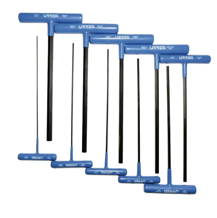 JUEGO DE 10 LLAVES HEXAGONALES TIPO "T" ERGONOMICAS, METRICAS MCA URREA
