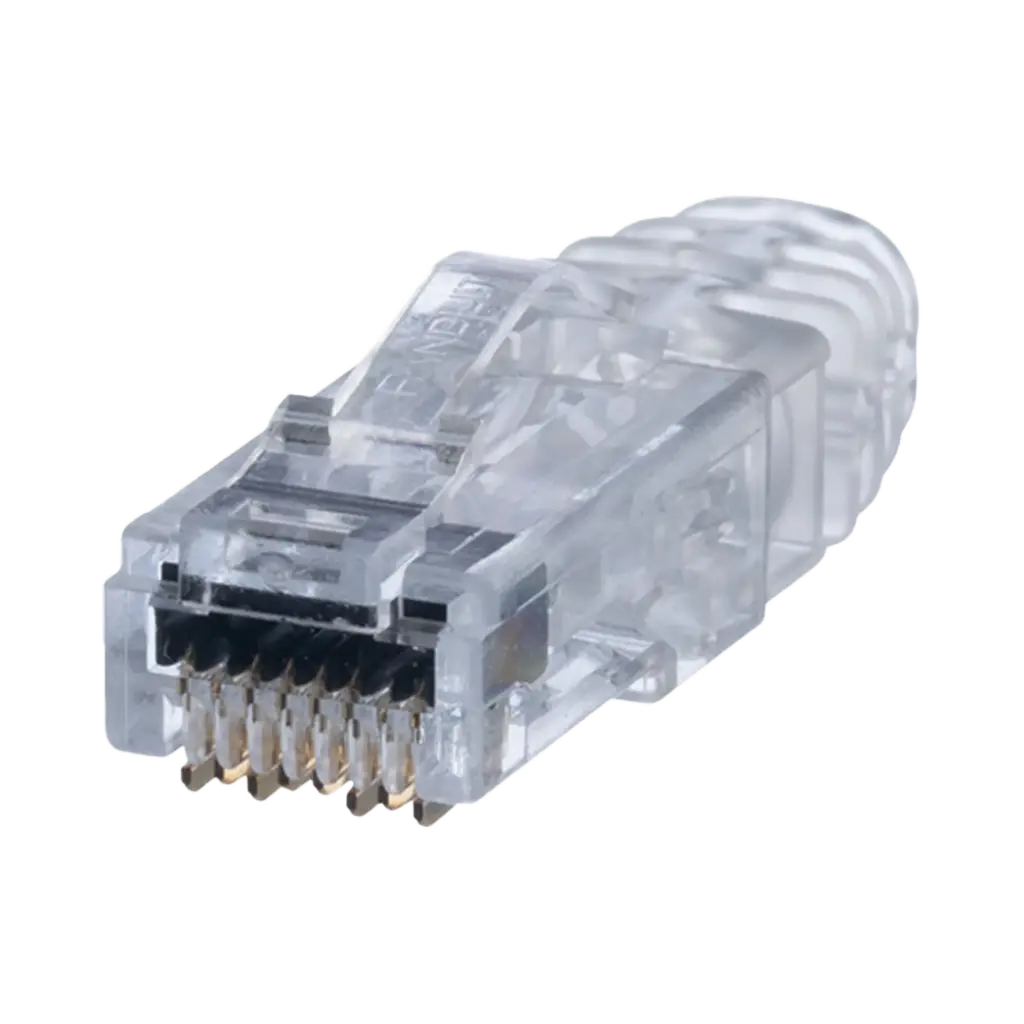 CONECTOR ARMABLE RJ45 CAT6 CLASE E, DE 3 PIEZAS, PARA CABLE UTP, MCA PANDUIT