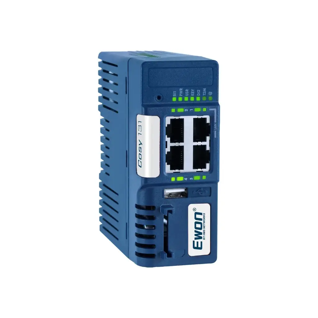 MODEM ETHERNET COSY 131 PARA ACCESO REMOTO DE PLC, 4 PUERTOS, MCA EWON