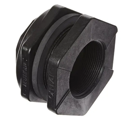 POLIPROPILENO MAMPARO TANQUE AJUSTE DE 5.1 CM, NPT HEMBRA MCA BANJIO