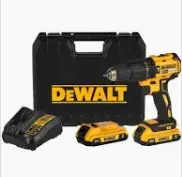 TALADRO ATORNILLADOR 20V HDD Kit (2BAT-2AH) MCA DEWALT