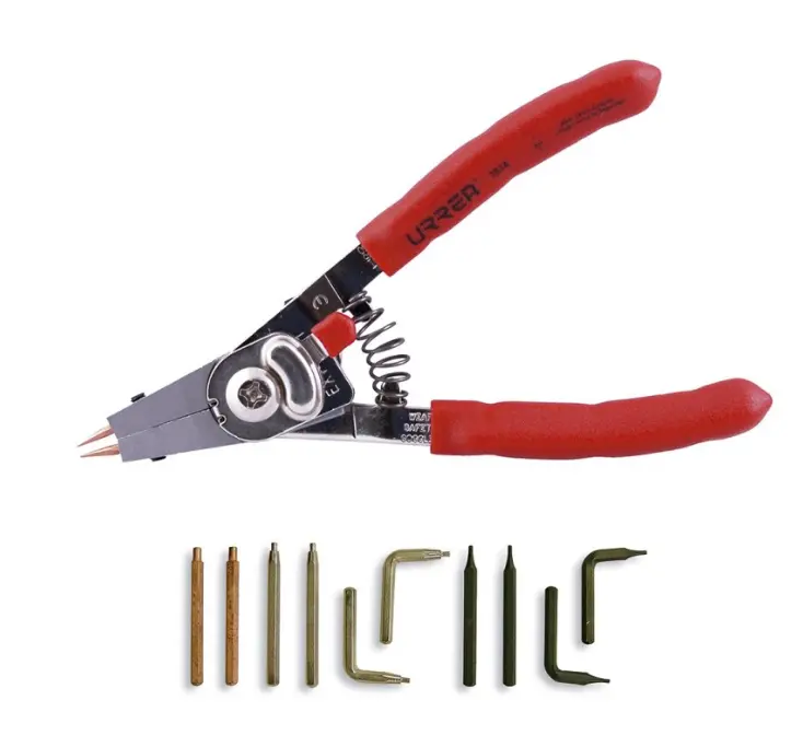 PINZA PARA ANILLOS DE RETENCION 10 PUNTAS CHICAS MCA URREA