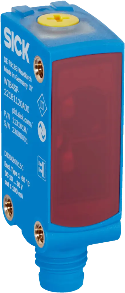 SENSOR FOTOELÉCTRICO SON SUPRESIÓN DE FONDO, SALIDA PNP/NPN, RANGO 250mm, CONECTOR M8 3 POLOS, MCA SICK