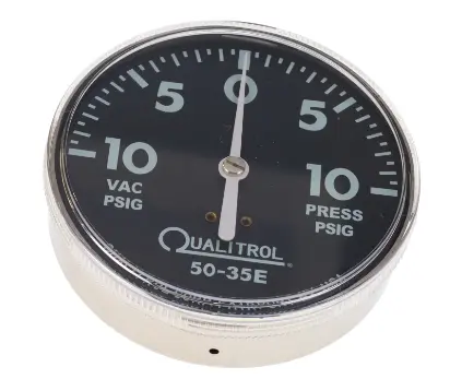 INDICADOR DE CONTROL DE PRESIÓN MONTAJE DE ROSA DE 1/4-18 10A +10 PSI MCA QUALITROL