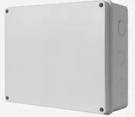 CAJA ESTANCA CON LATERALES LISOS CON 12/36, 300X250X120MM PROFUNDIDAD BLANCO PLASTICO ABS, IP65 MCA IDE