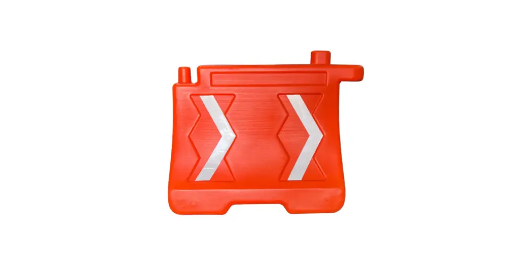 BARRERA VIAL MODULAR DE POLIETILENO 83.6 x 100 x 50 cm NARANJA MCA GLOBAL