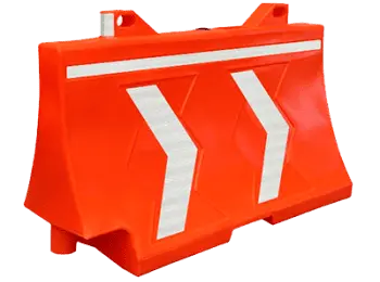 BARRERA VIAL MODULAR DE POLIETILENO 95 x 173 x 50 cm NARANJA MCA GLOBAL