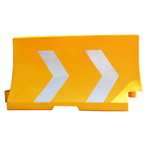 BARRERA VIAL MODULAR DE POLIETILENO 95 x 173 x 50 cm AMARILLO MCA GLOBAL