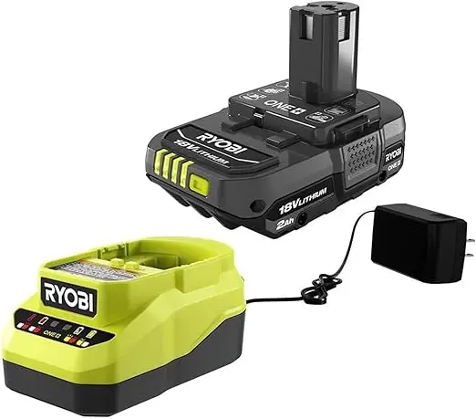 RYOBI ONE + BATERIA DE IONES DE LITIO DE  18 V Y KIT DE CARGADOR, CARGA RAPIDA