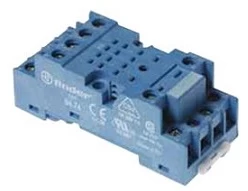 BASE 14PIN P/RELEVADOR AZUL RIEL DIN MCA FINDER