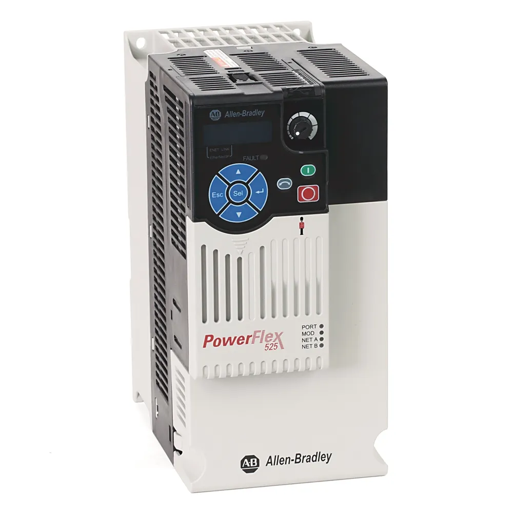 VARIADOR POWERFLEX 525 AC 480 VAC 13 AMPS 7.5 HP, CON ETHERNET/IP Y SEGURIDAD MCA ALLEN BRADLEY