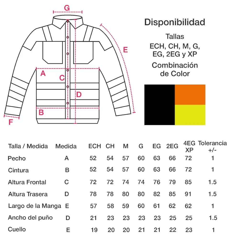 [BK220AXCH] CAMISA DE TRABAJO ALTA VISIBILIDAD 360° LAS 24HR TELA RIPSTOP 94% POLIESTER Y 6% ELASTANO 150g/m² MCA BERSERKER (XCH, AMARILLO)