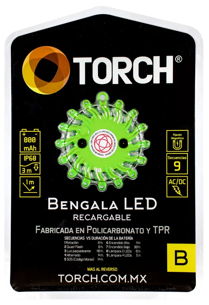 BENGALA LED BLISTER AMBAR MCA BERSERKER
