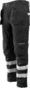 PANTALON DE TRABAJO USO RUDO HOYLAND CON REFLEJANTES COLOR NEGRO MCA BERSERKER
