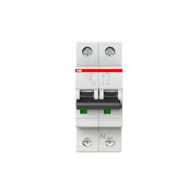 INTERRUPTOR AUTOMATICO - S200 - 1P+N - 16 A - C - (AC) 6 kA MCA ABB