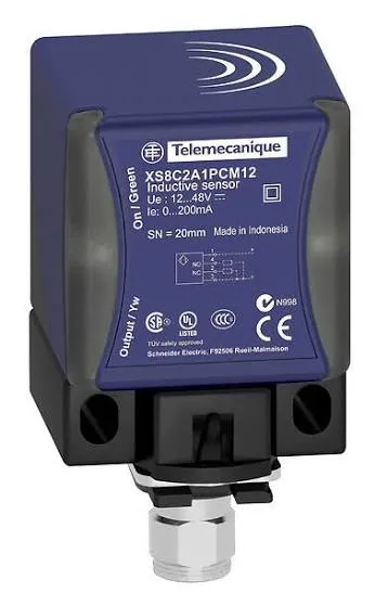 SENSOR INDUCTIVO DE PROXIMIDAD DC PNP NO/NC DE 4 HILOS 12-48VDC CONECTOR M12 MCA TELEMECANIQUE
