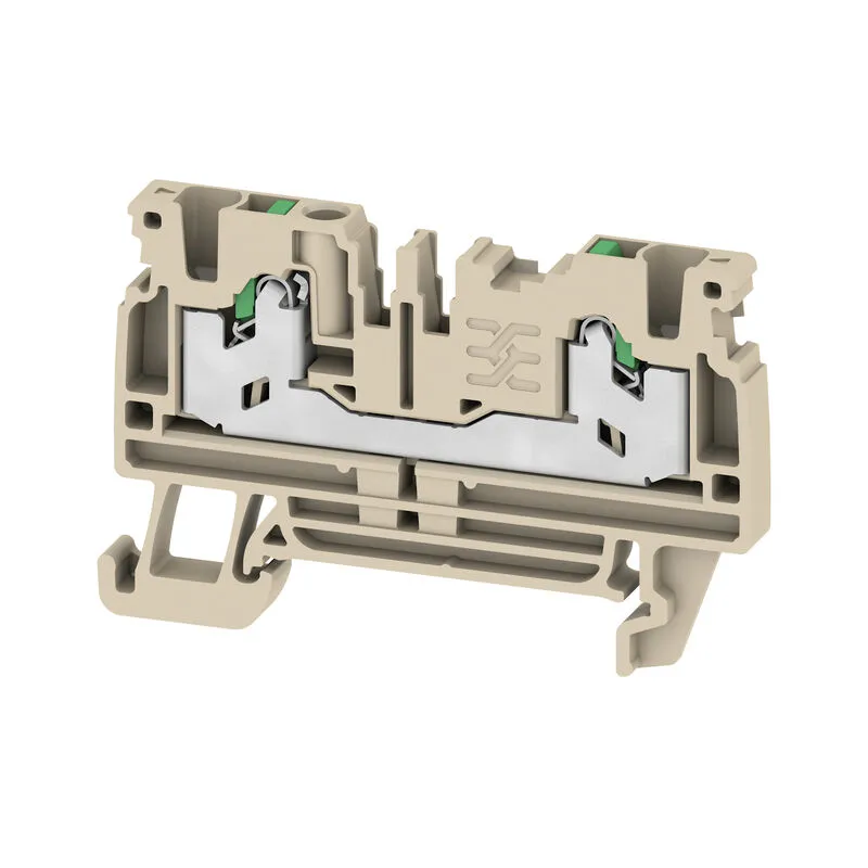 BLOQUE DE BORNES DE PASO, SNAP IN, BEIGE OSCURO, 2.5 mm², 24 A, 800 V, MCA WEIDMULLER