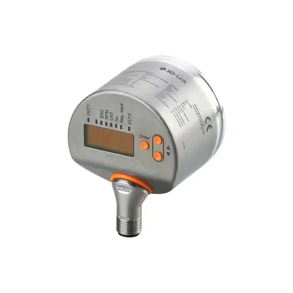 ENCODER INCREMENTAL MULTIFUNCIONAL CON EJE MACIZO DE 10mm Y PANTALLA MCA IFM