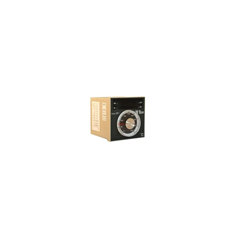 CONTROL DE TEMPERATURA TIMESWITCH CONTROL DE TEMPERATURA ELECTRONICO DE PERILLA, TAMAÑO 1/4 DE DIN, ENTRADA DE TERMOPAR TIPO J, RANGO DE TEMPERATURA 0-400º C, CONTROL ON/OF, RELEVADOR A 5A, ALIMENTACION 100-240 V