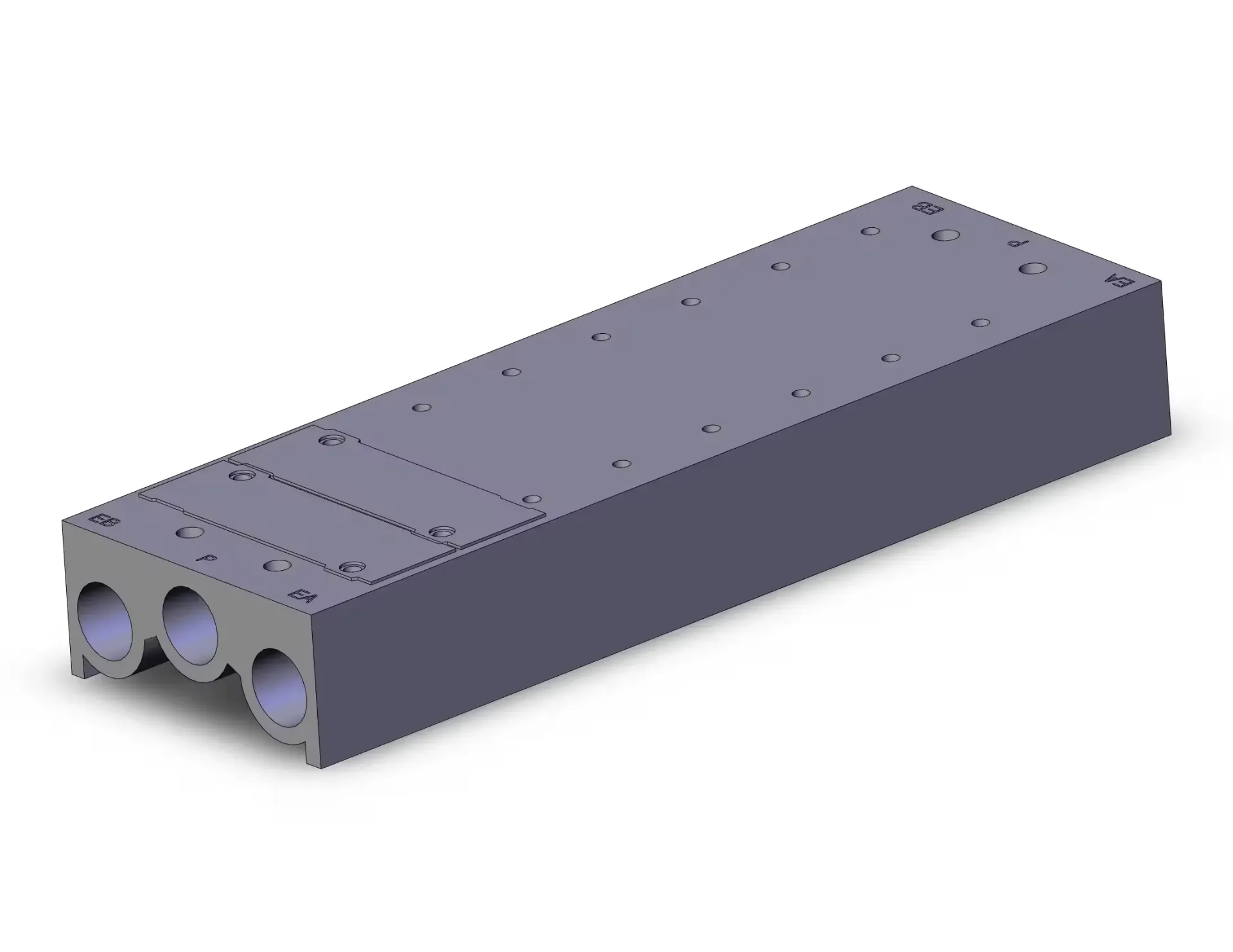 MULTIPLE DE DISTRIBUCION NEUMATICA 8 POSICIONES SERIE SY7000 CONEX INDIV PARA AIRE COMPRIMIDO MCA SMC