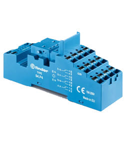 BASE PARA RELEVADOR SERIE 55.32 Y 55.34 ZOCALO CON BORNES PUSH-IN MCA FINDER