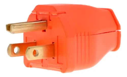 CLAVIJA RECTA CON BISAGRA NARANJA MCA LEVITON