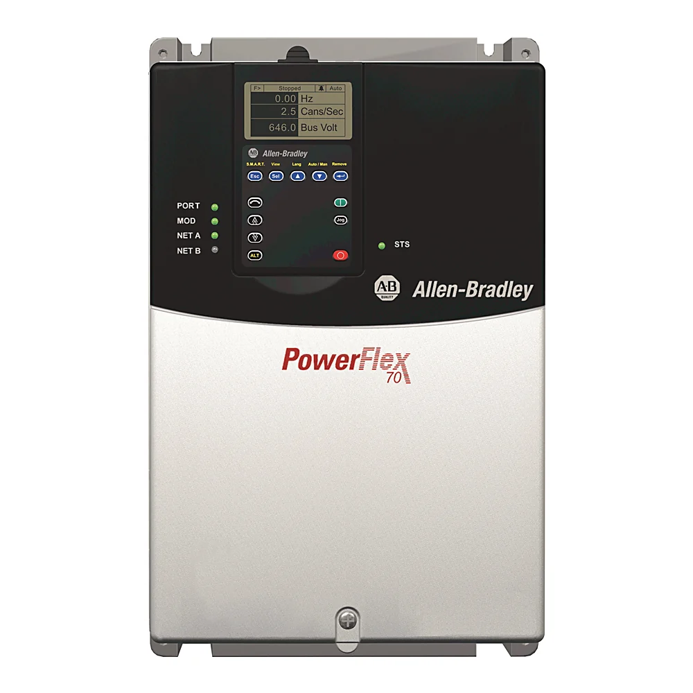 20AD034A0AYNANC0 VARIADOR DE FRECUENCIA, POWERFLEX70 AC DRIVE 480 VAC, 34AMPS, 25HP ND, 20HP HD MCA ALLEN BRADLEY