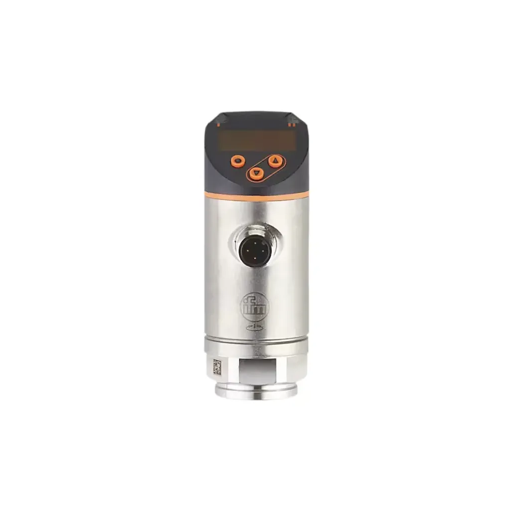 SENSOR ELECTRÓNICO DE PRESIÓN RANGO DE MEDICIÓN 0 A 100 BAR, PANTALLA DIGITAL INTEGRADA, ALIMENTACIÓN 18 A 30 V CC, CONEXIÓN M12 DE 4 PINES Y ROSCA INTERNA G 1/4. INCLUYE COMUNICACIÓN IO-LINK. MARCA IFM