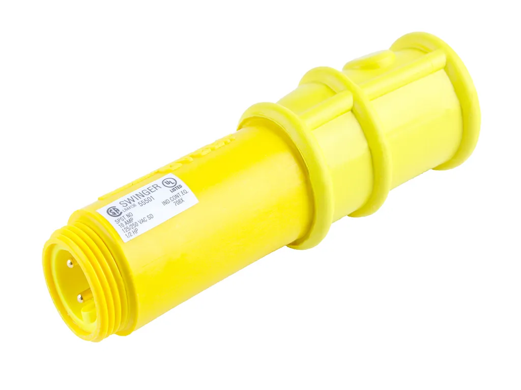 BOTÓN COLGANTE MOM AMARILLO NO ILUM SPST 1NO MONTAJE PANEL CAJA 10A 250VAC MEC OFF-ON MCA MOLEX